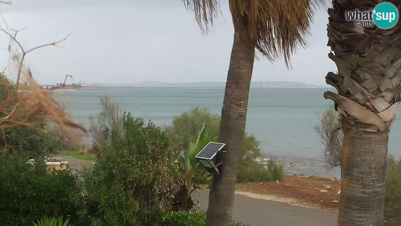 Webcam en direct Capoterra – Plage de La Maddalena – Sardaigne – Italie