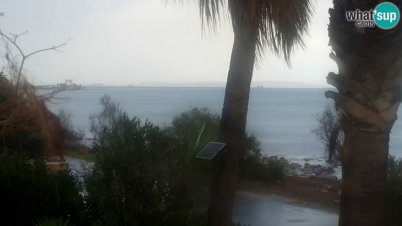 Webcam en direct Capoterra – Plage de La Maddalena – Sardaigne – Italie