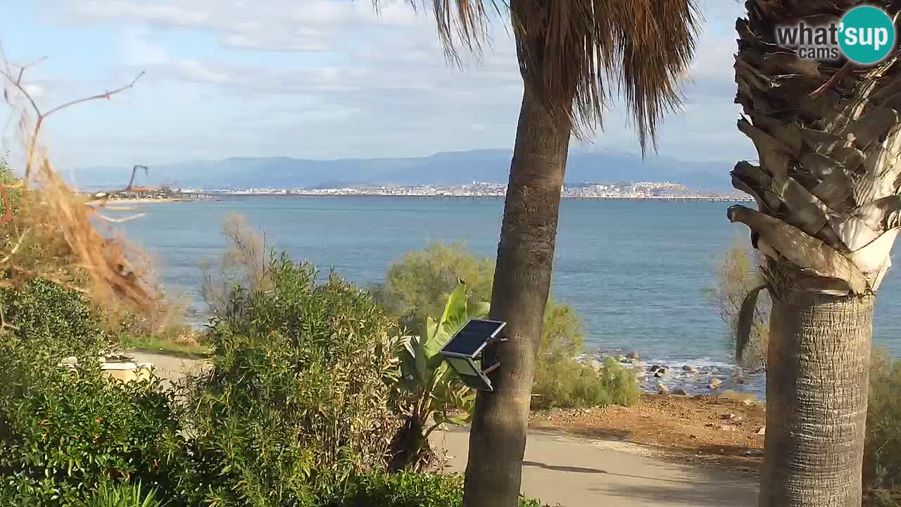 Webcam en direct Capoterra – Plage de La Maddalena – Sardaigne – Italie