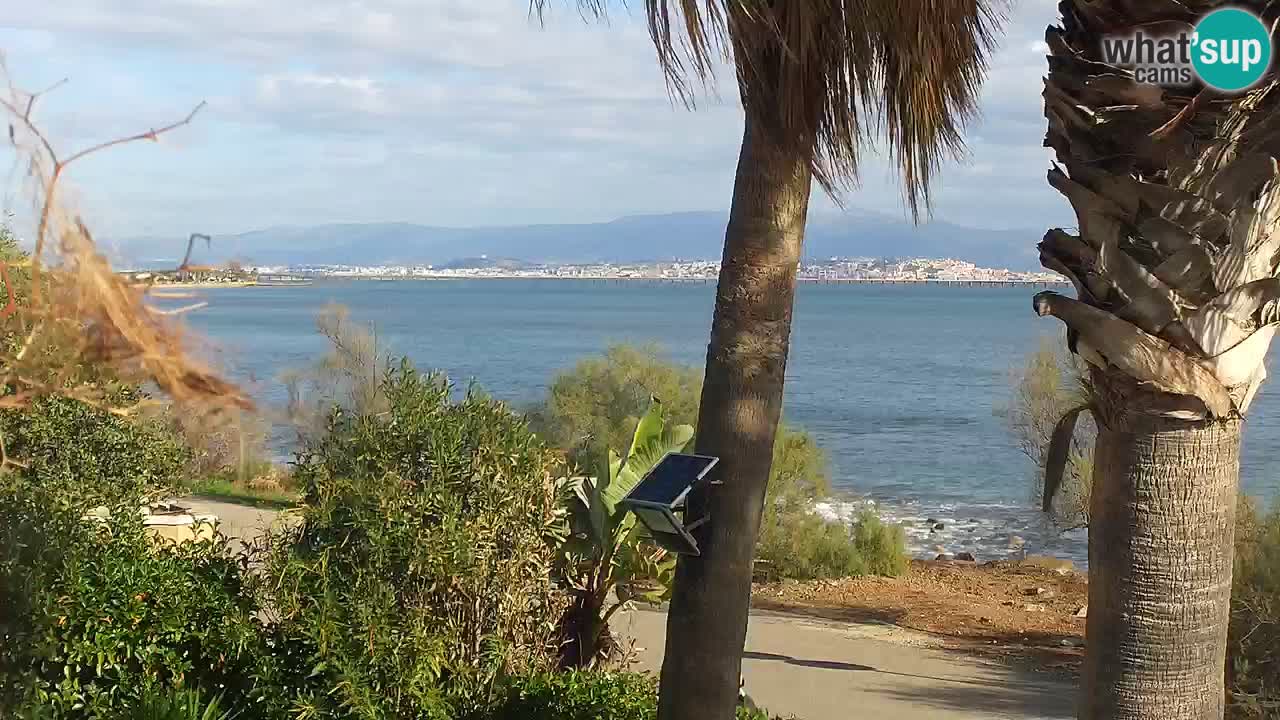 Live webcam Capoterra – Spiaggia della Maddalena – Sardegna – Italia