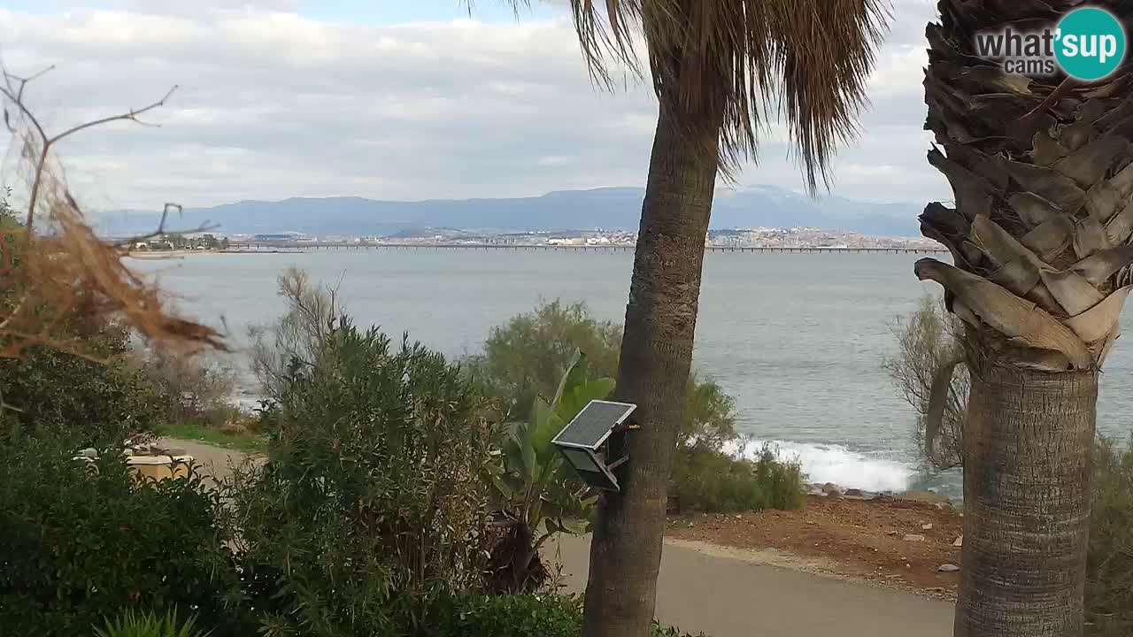 Live webcam Capoterra – Spiaggia della Maddalena – Sardegna – Italia