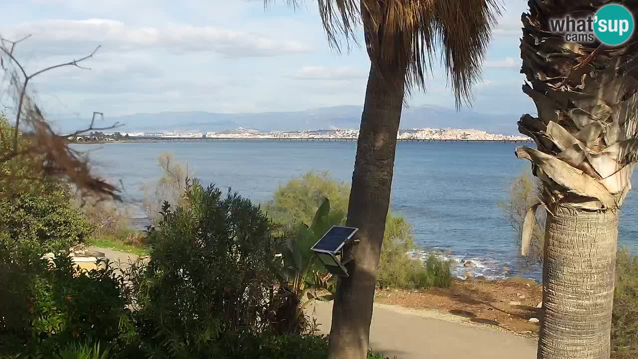 Live webcam Capoterra – Spiaggia della Maddalena – Sardegna – Italia