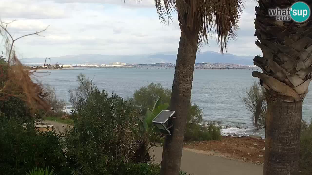 Live webcam Capoterra – Spiaggia della Maddalena – Sardegna – Italia