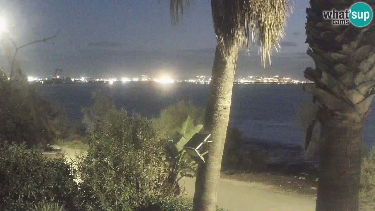 Webcam en vivo Capoterra – Playa La Maddalena – Cerdeña – Italia