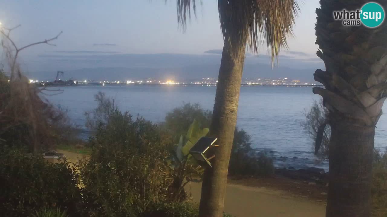 Webcam en direct Capoterra – Plage de La Maddalena – Sardaigne – Italie