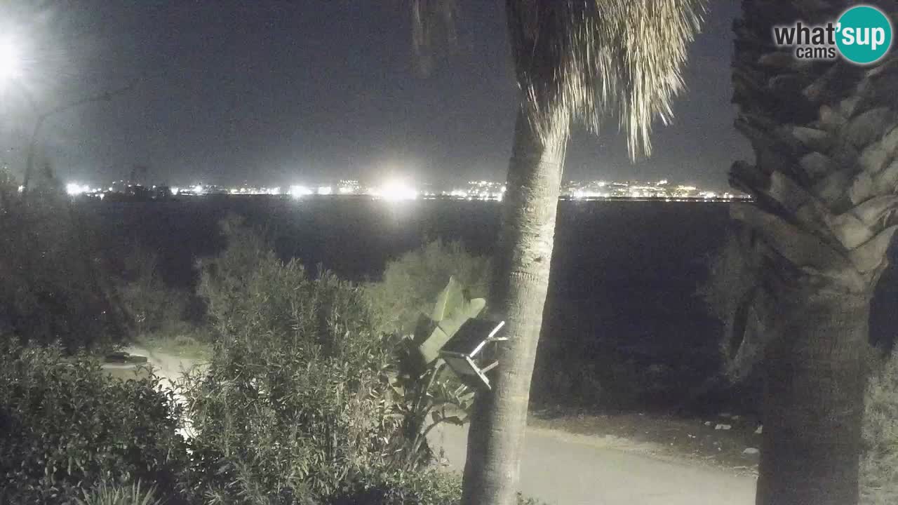 Webcam en direct Capoterra – Plage de La Maddalena – Sardaigne – Italie