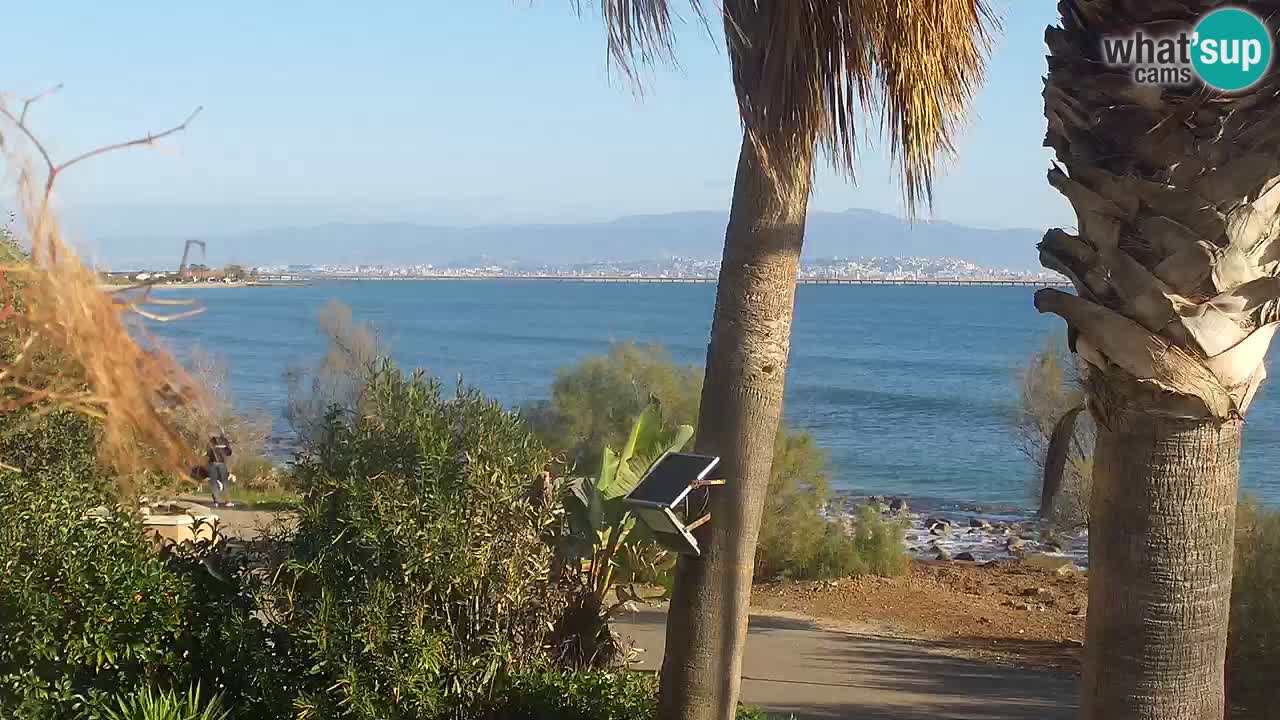 Webcam en direct Capoterra – Plage de La Maddalena – Sardaigne – Italie