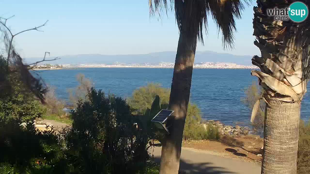 Webcam en direct Capoterra – Plage de La Maddalena – Sardaigne – Italie