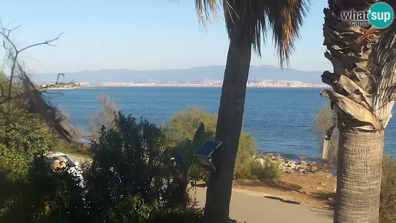 Live webcam Capoterra – Spiaggia della Maddalena – Sardegna – Italia