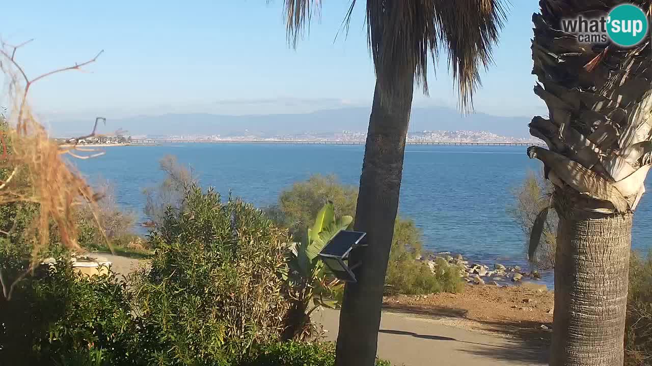 Live webcam Capoterra – Spiaggia della Maddalena – Sardegna – Italia