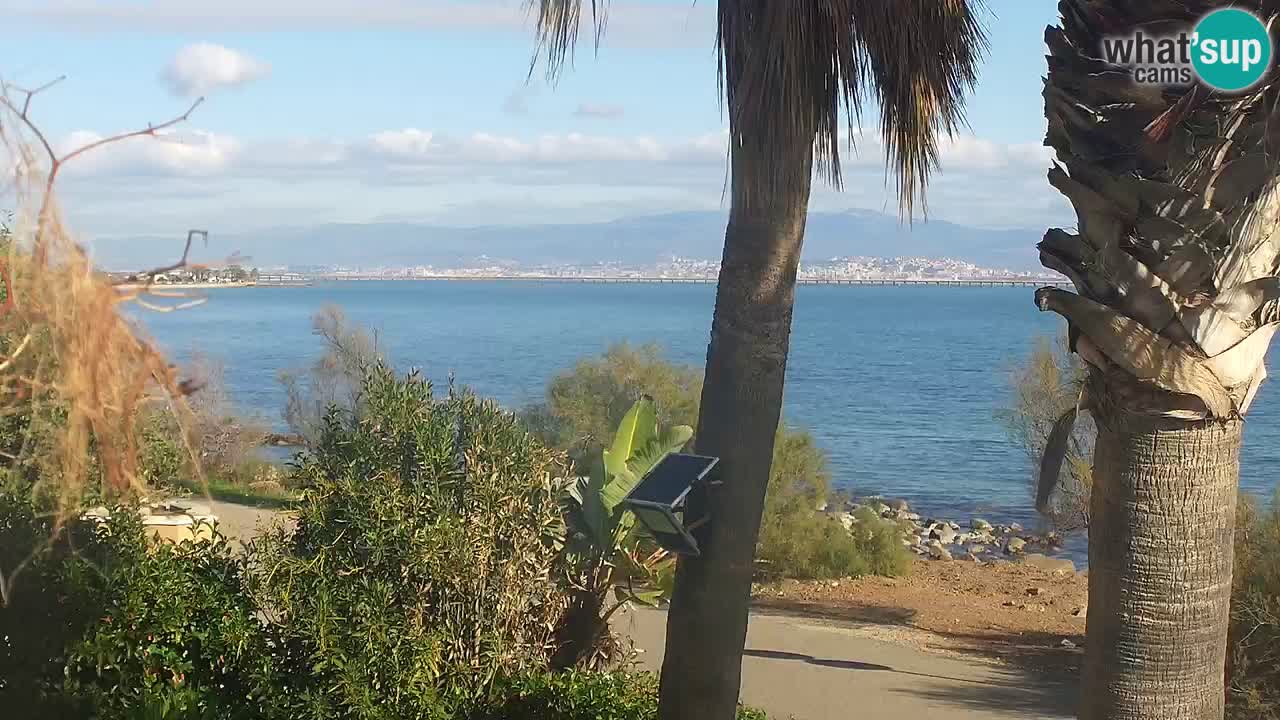 Spletna kamera v živo Capoterra – plaža La Maddalena – Sardinija – Italija