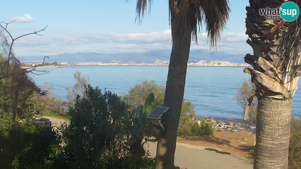 Webcam en direct Capoterra – Plage de La Maddalena – Sardaigne – Italie