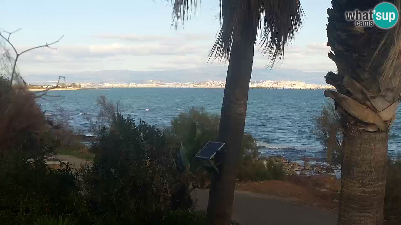 Webcam en direct Capoterra – Plage de La Maddalena – Sardaigne – Italie