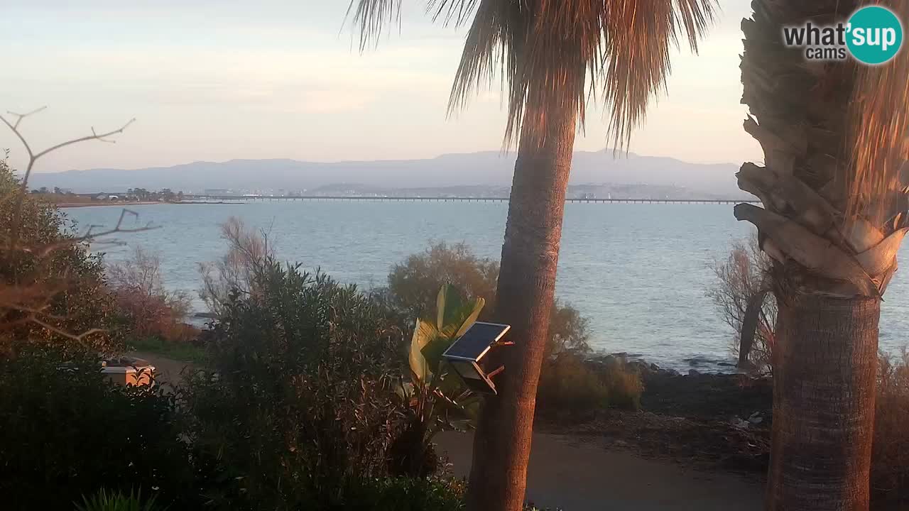 Live webcam Capoterra – Spiaggia della Maddalena – Sardegna – Italia