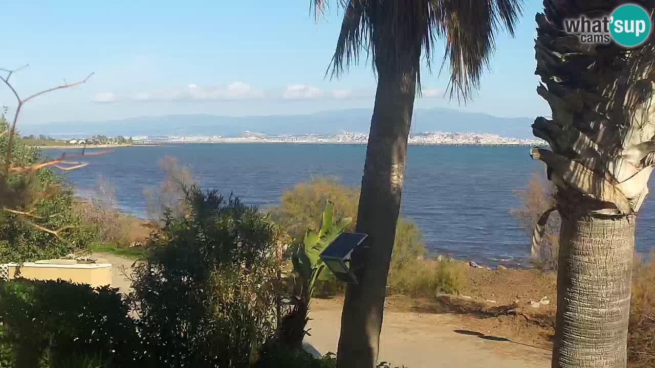 Webcam en direct Capoterra – Plage de La Maddalena – Sardaigne – Italie