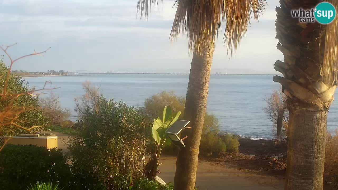 Live webcam Capoterra – Spiaggia della Maddalena – Sardegna – Italia