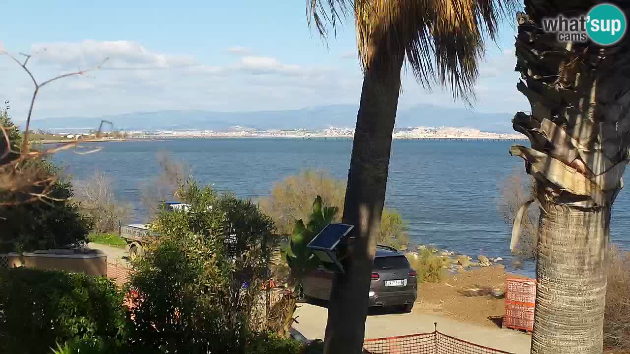 Webcam en direct Capoterra – Plage de La Maddalena – Sardaigne – Italie