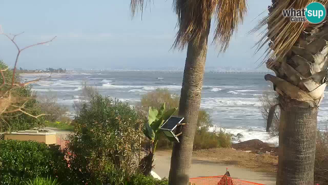 Live webcam Capoterra – Spiaggia della Maddalena – Sardegna – Italia