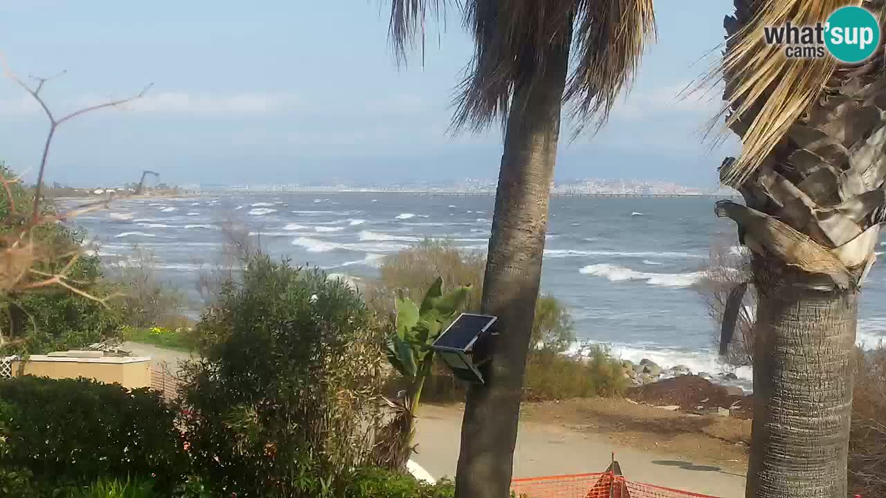 Live webcam Capoterra – Spiaggia della Maddalena – Sardegna – Italia