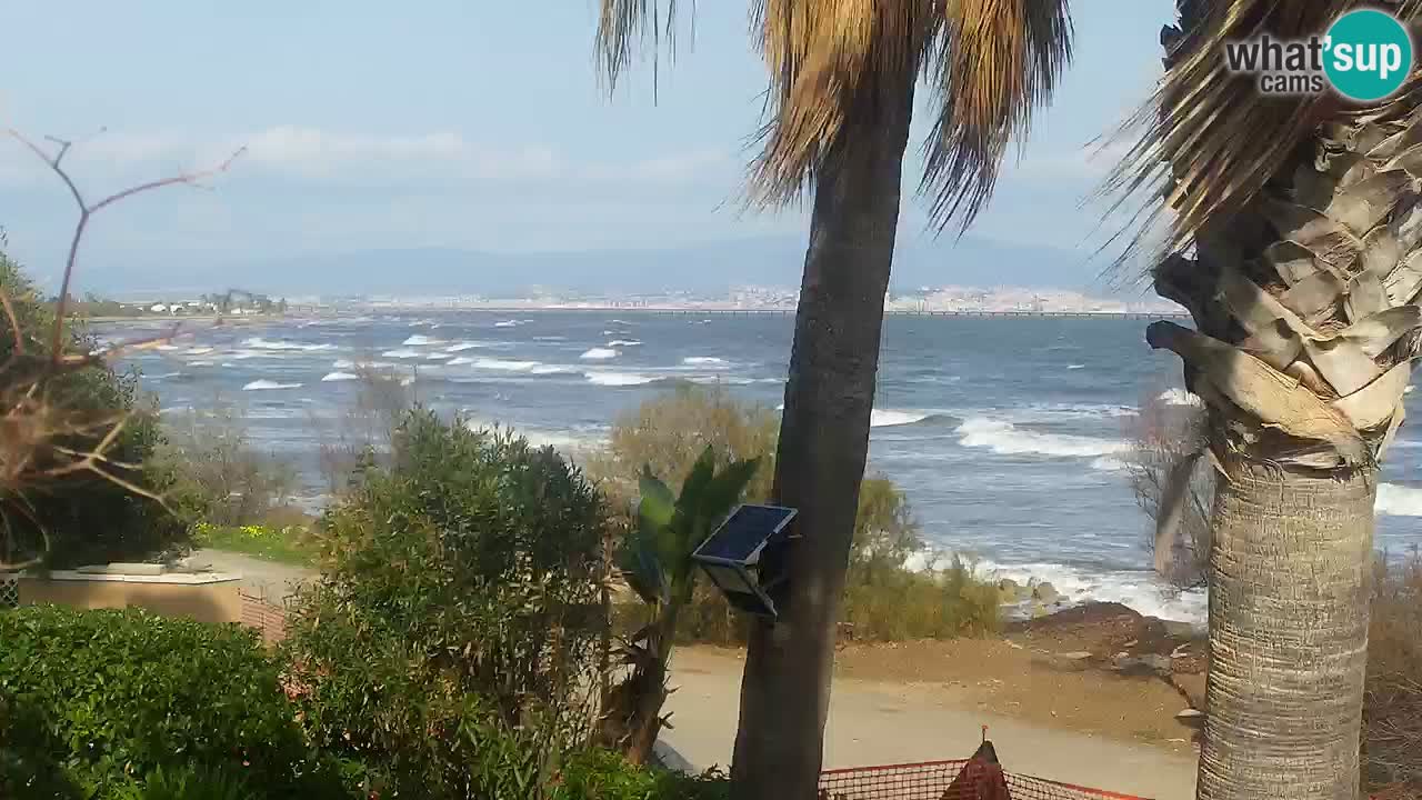 Live webcam Capoterra – Spiaggia della Maddalena – Sardegna – Italia