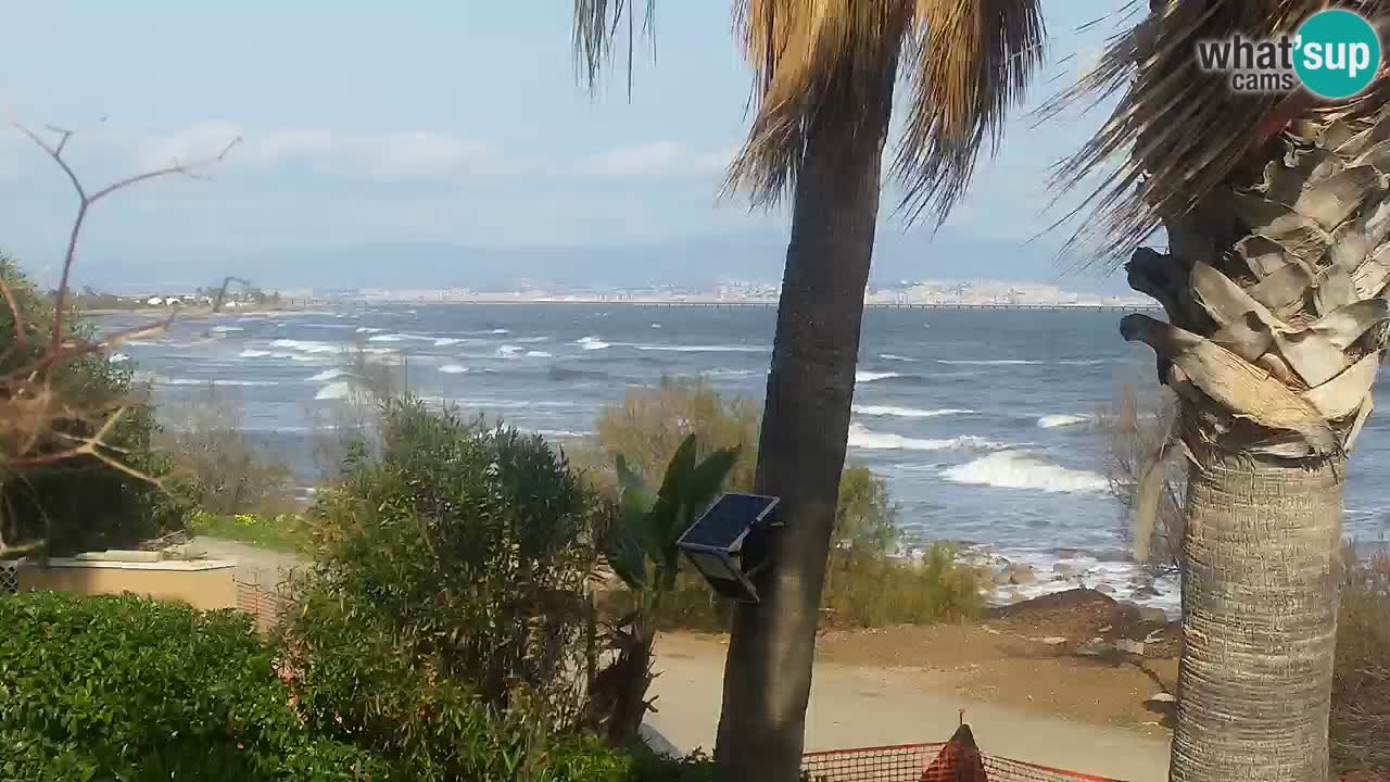 Live webcam Capoterra – Spiaggia della Maddalena – Sardegna – Italia