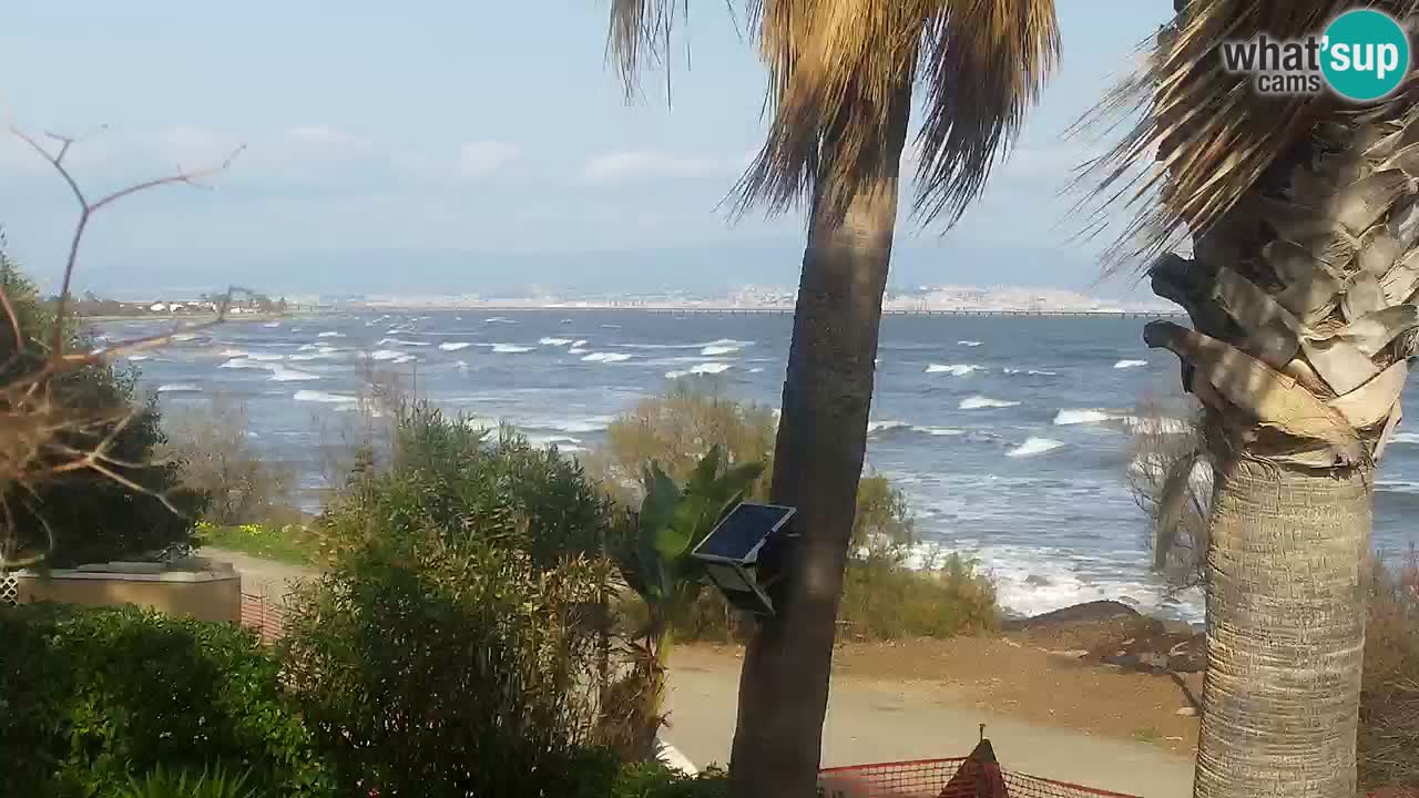 Live webcam Capoterra – Spiaggia della Maddalena – Sardegna – Italia