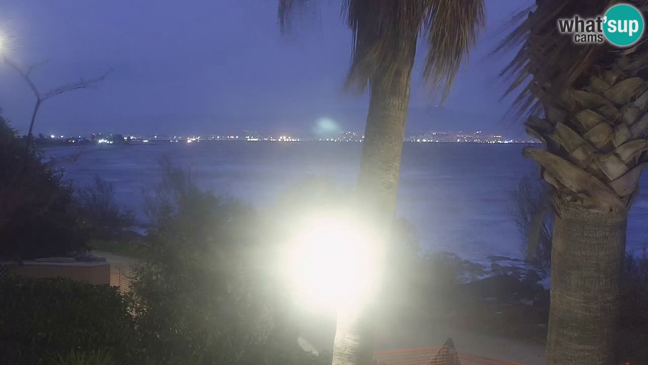 Webcam en direct Capoterra – Plage de La Maddalena – Sardaigne – Italie