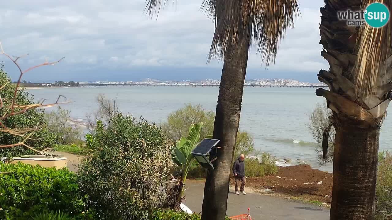 Live webcam Capoterra – Spiaggia della Maddalena – Sardegna – Italia