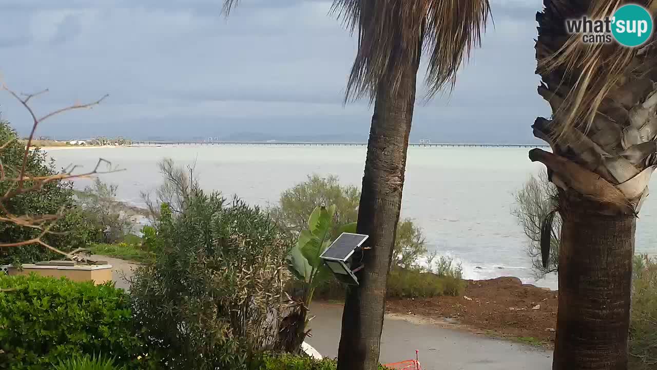 Live webcam Capoterra – Spiaggia della Maddalena – Sardegna – Italia