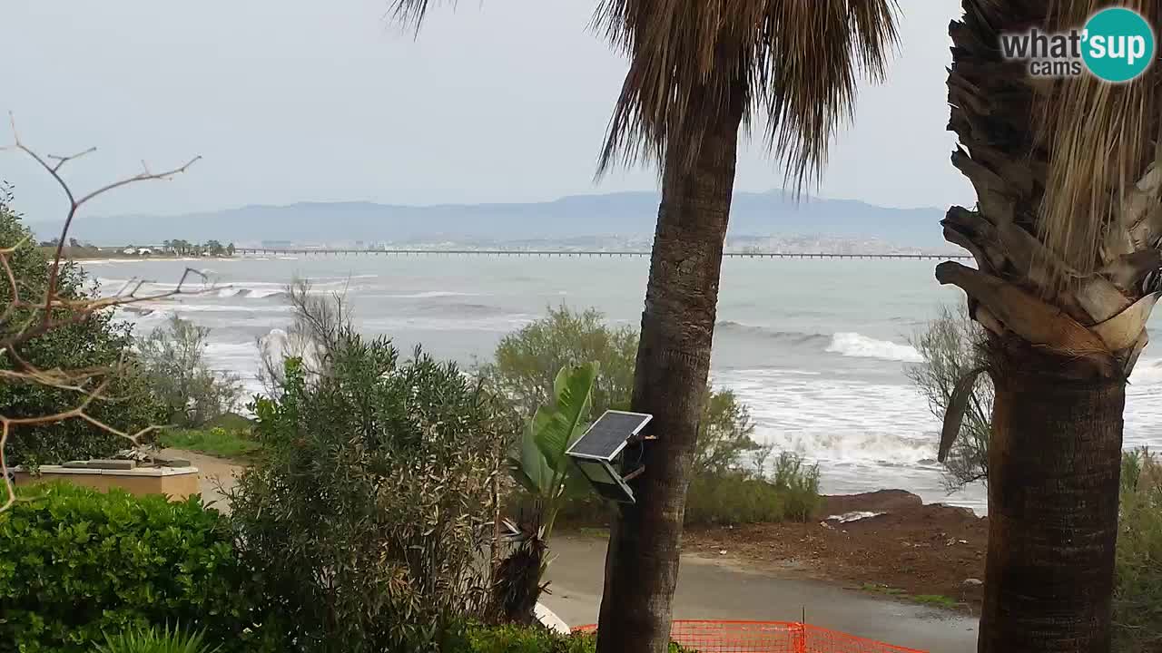 Live webcam Capoterra – Spiaggia della Maddalena – Sardegna – Italia