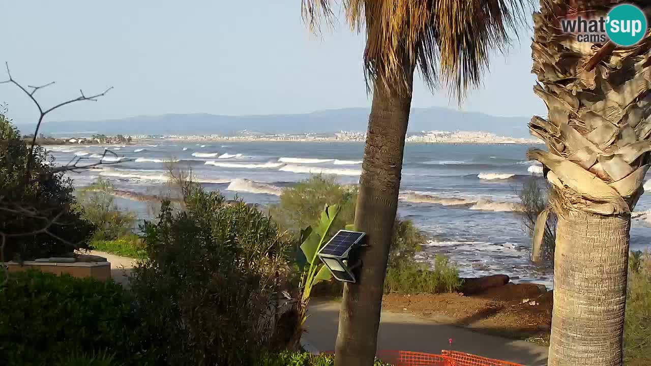 Webcam en direct Capoterra – Plage de La Maddalena – Sardaigne – Italie