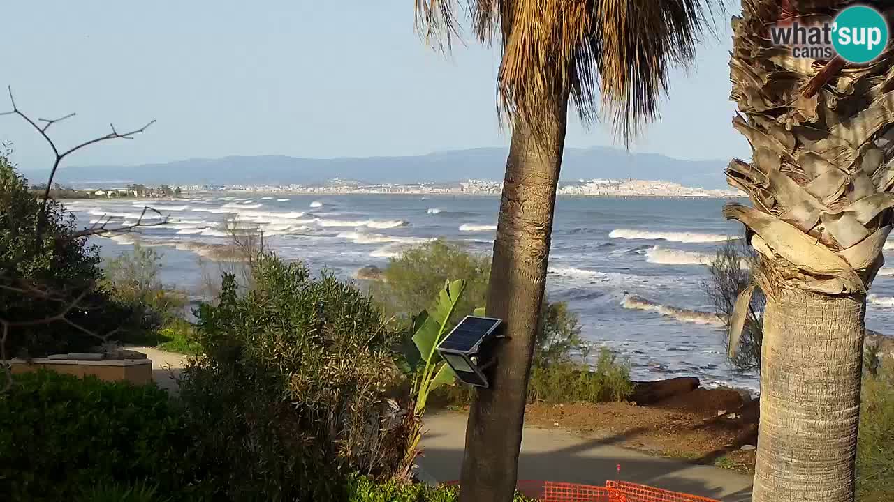 Webcam en vivo Capoterra – Playa La Maddalena – Cerdeña – Italia