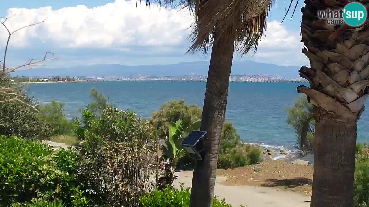 Live webcam Capoterra – Spiaggia della Maddalena – Sardegna – Italia