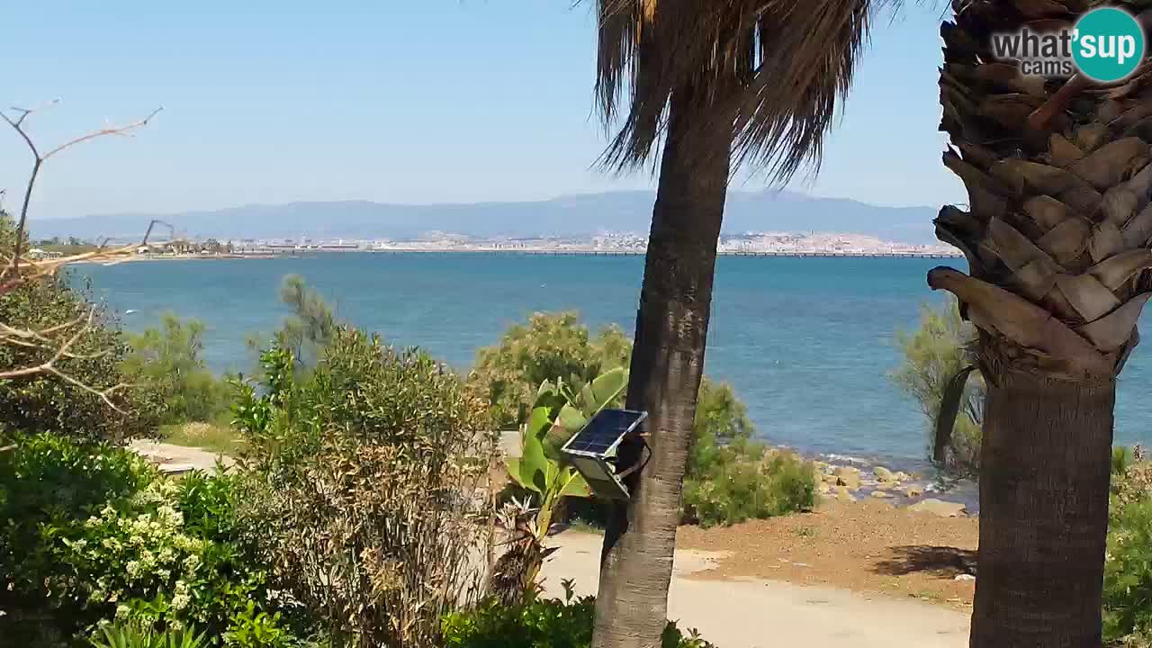 Spletna kamera v živo Capoterra – plaža La Maddalena – Sardinija – Italija
