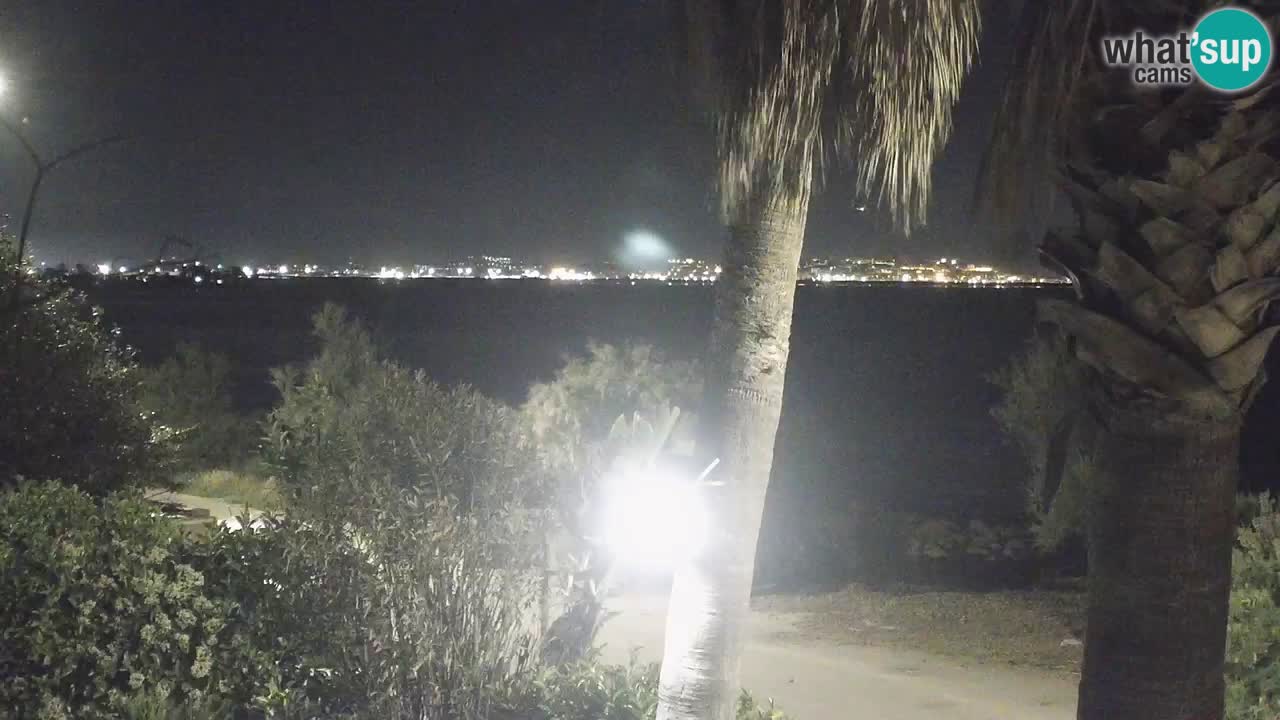 Webcam en direct Capoterra – Plage de La Maddalena – Sardaigne – Italie
