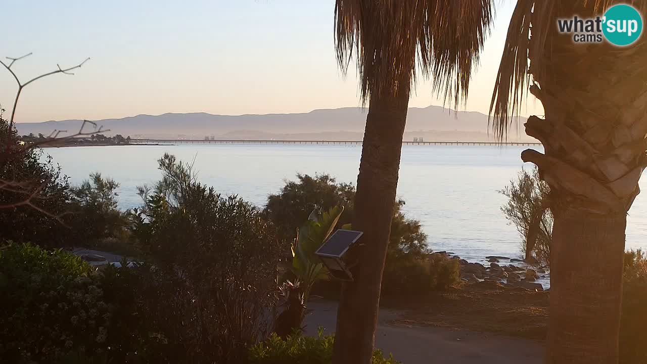 Webcam en direct Capoterra – Plage de La Maddalena – Sardaigne – Italie