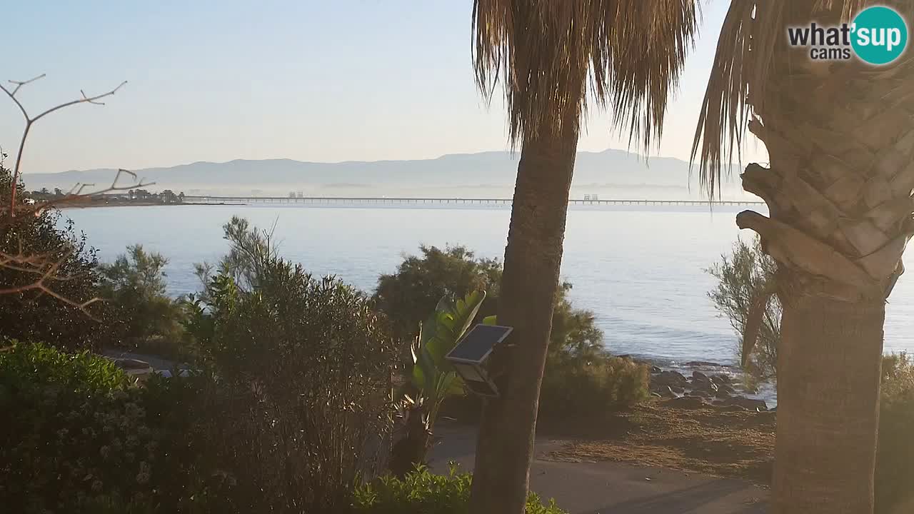 Webcam en direct Capoterra – Plage de La Maddalena – Sardaigne – Italie