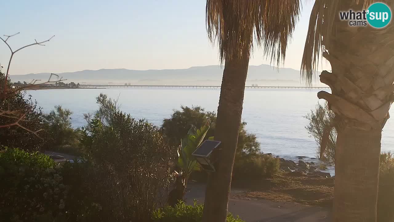 Webcam en direct Capoterra – Plage de La Maddalena – Sardaigne – Italie