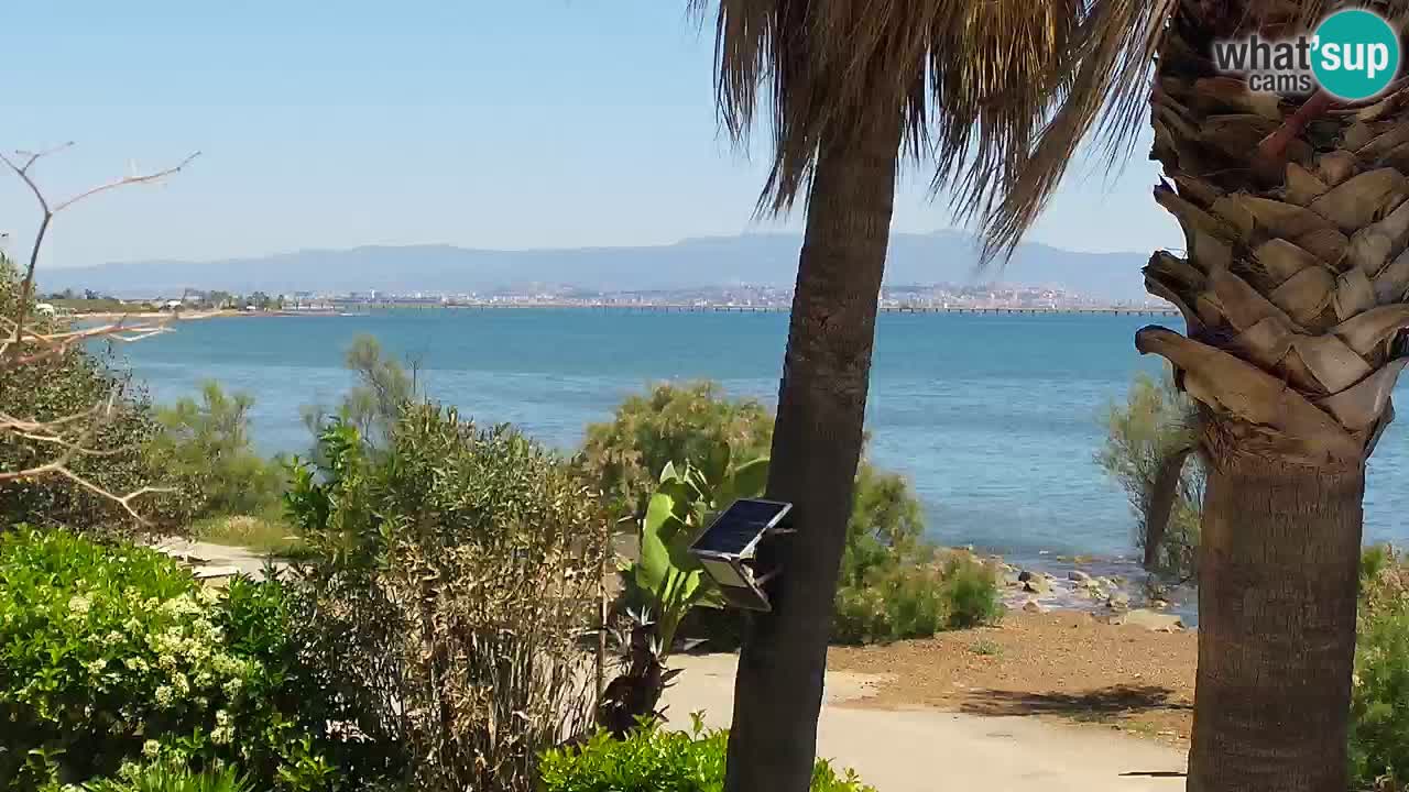 Live webcam Capoterra – Spiaggia della Maddalena – Sardegna – Italia