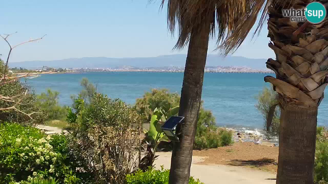 Spletna kamera v živo Capoterra – plaža La Maddalena – Sardinija – Italija