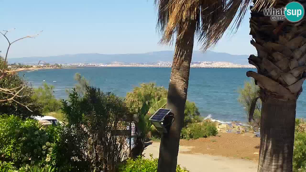 Webcam en direct Capoterra – Plage de La Maddalena – Sardaigne – Italie