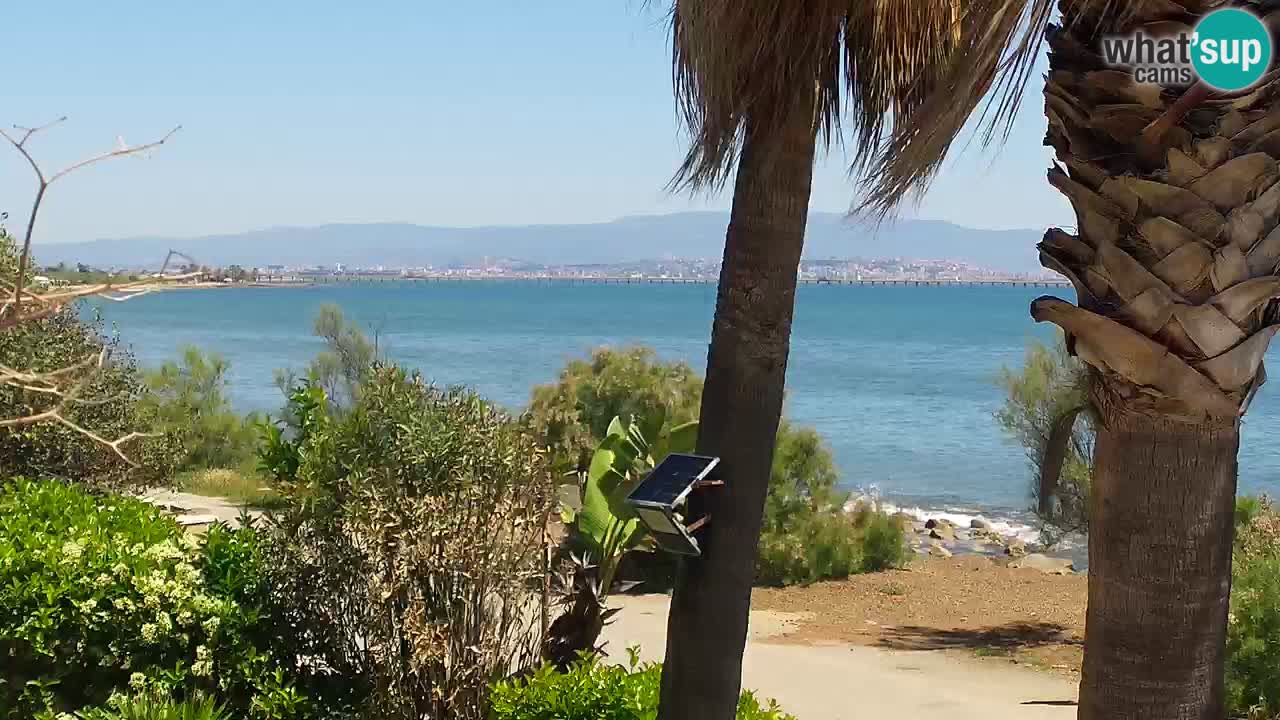 Live webcam Capoterra – Spiaggia della Maddalena – Sardegna – Italia