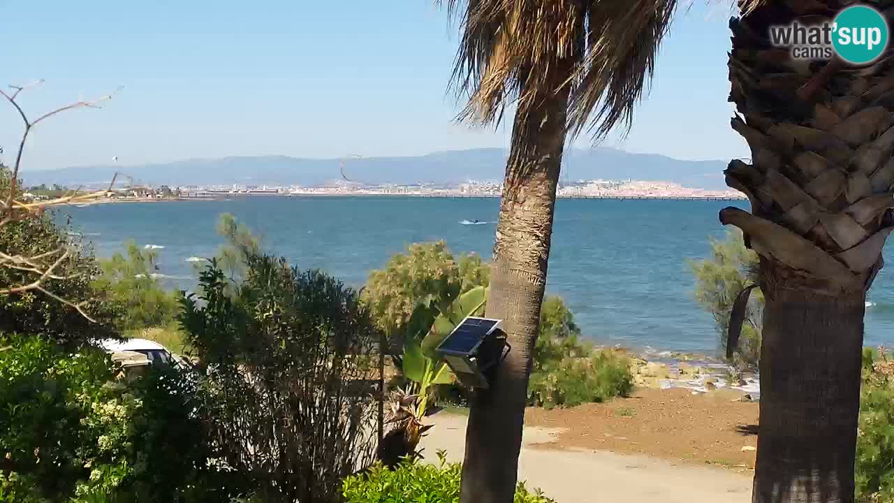 Live webcam Capoterra – Spiaggia della Maddalena – Sardegna – Italia