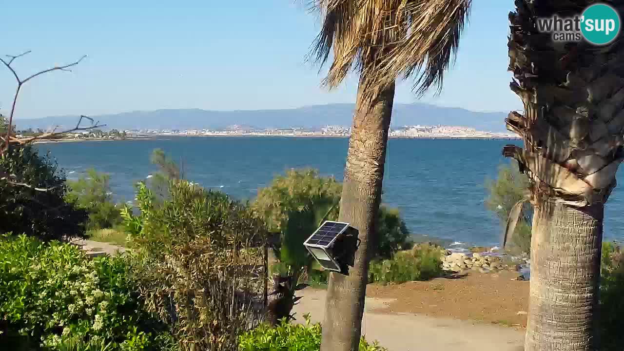 Spletna kamera v živo Capoterra – plaža La Maddalena – Sardinija – Italija