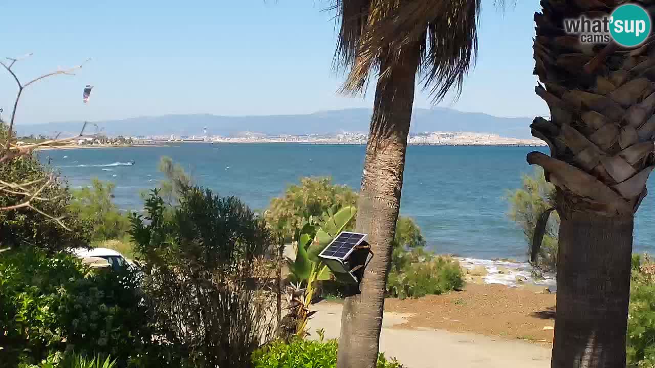 Live webcam Capoterra – Spiaggia della Maddalena – Sardegna – Italia