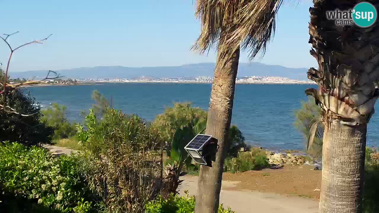 Webcam en direct Capoterra – Plage de La Maddalena – Sardaigne – Italie