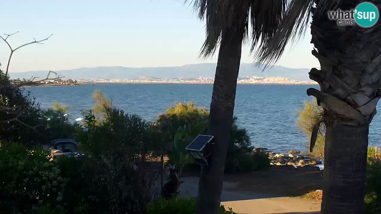 Spletna kamera v živo Capoterra – plaža La Maddalena – Sardinija – Italija