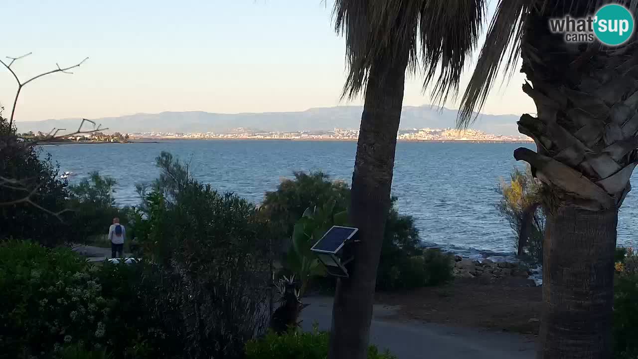 Webcam en direct Capoterra – Plage de La Maddalena – Sardaigne – Italie