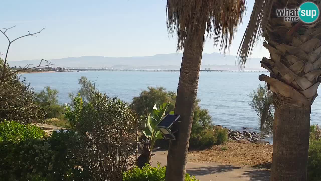 Webcam en direct Capoterra – Plage de La Maddalena – Sardaigne – Italie