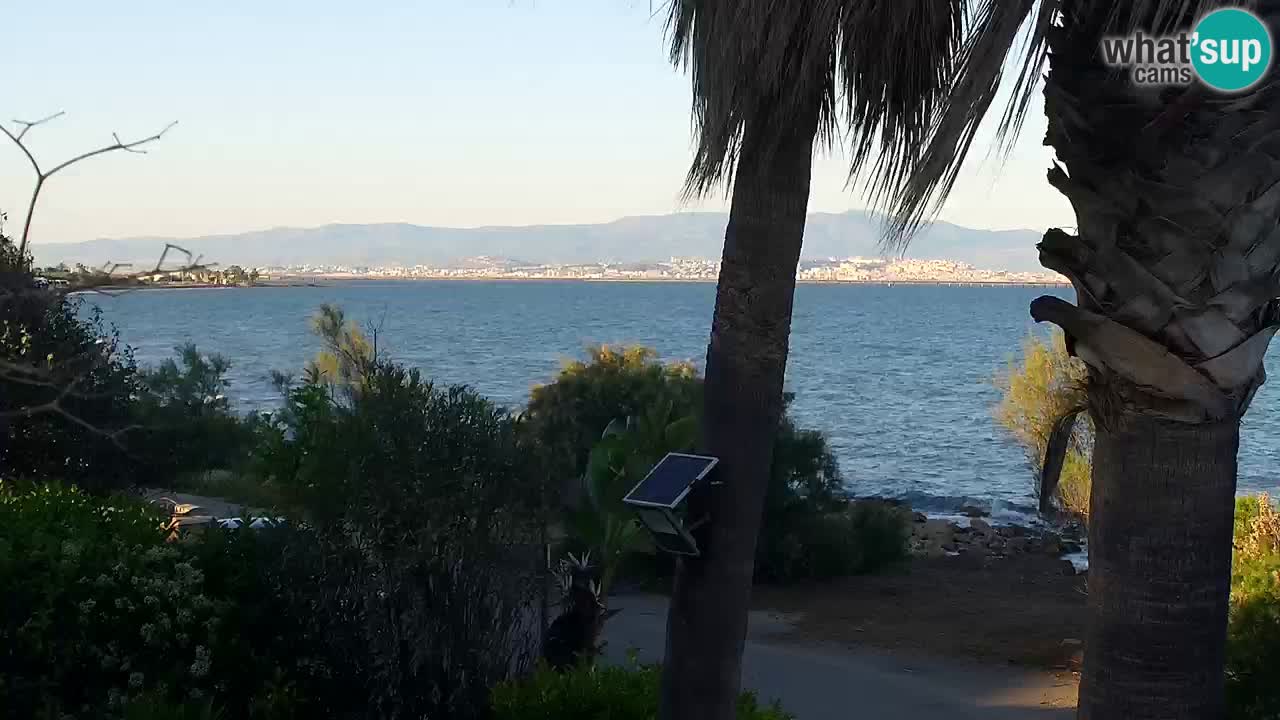 Webcam en direct Capoterra – Plage de La Maddalena – Sardaigne – Italie